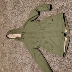 Girls 10/12 coat, olive, Old Navy